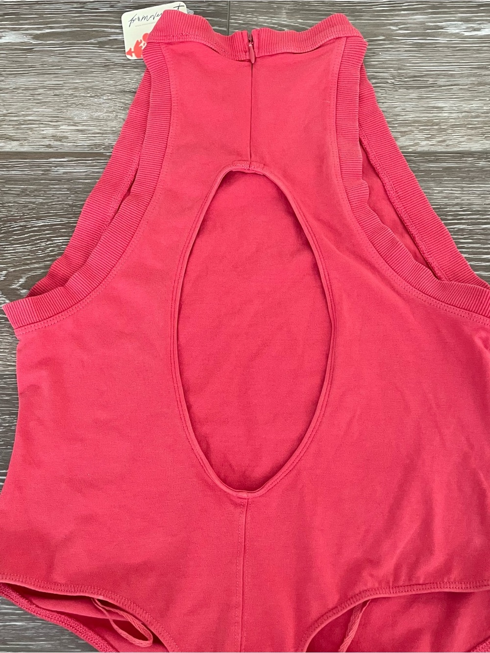 Free people movement tank bodysuit NWT size Small open back FP MOVEMENT
